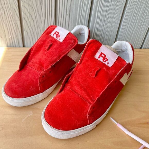 PONY x Joey Bada$$ Topstar Lo Pro Era Red Suede Sneakers – Men’s 9.5 - Picture 5 of 12